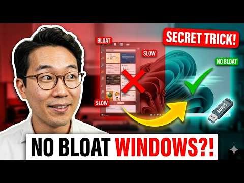 This Rufus Trick Installs Windows 11 WITHOUT the Bloat