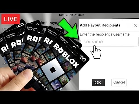 🔴 FREE 1,000,000 ROBUX GIVEAWAY LIVE! (Roblox)