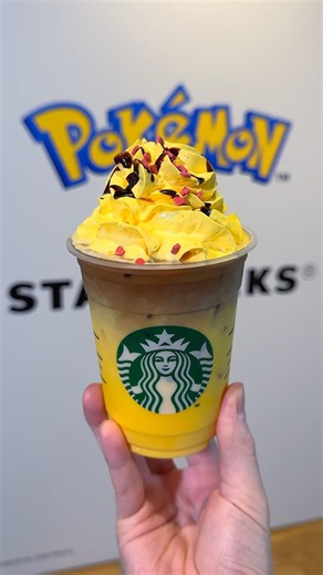 New Starbucks x Pokémon Collaboration: Pikachu Honey Cream Latte, Out September 30th (Wed) 🍯⚡️