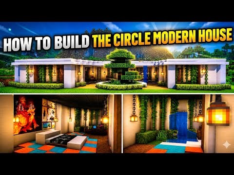 👉 Minecraft Circle Modern House 😱 PERFECT Round House Build | Easy Survival Tutorial