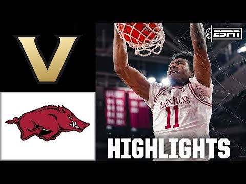 Arkansas Razorbacks vs. Vanderbilt Commodores | Full Game Highlights | ESPN College Basketball