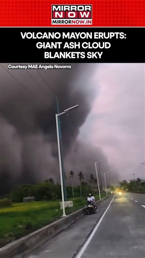 Apocalyptic Scenes: Lava Explodes From Mayon Volcano, Sky Turns Black With Ash