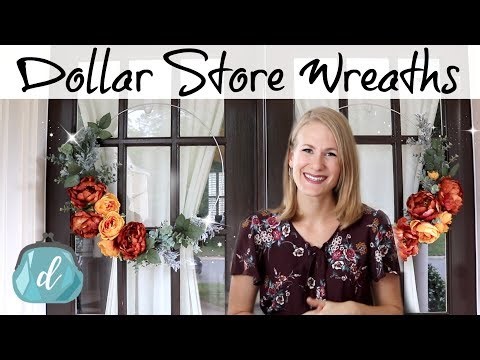 Cheaper than Dollar Tree Hoop Wreaths! 🙌 🍂 Fall & Winter DIY