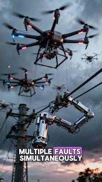 Drone Fixes Live Power Lines… Workers Stay Miles Away ⚡🚁