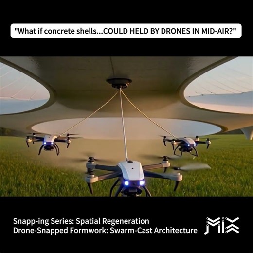 SNAPP-ING: The Drone-Snapped Formwork (Swarm-Cast Architecture) | Spatial Regeneration