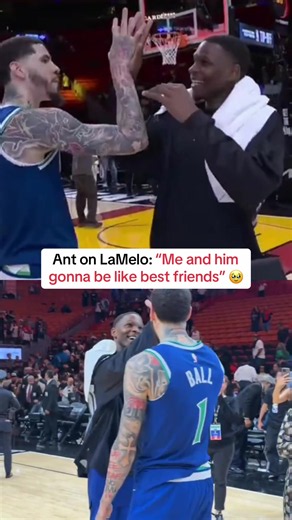 New Wolves duo ❤️ (via @NBA) #nba #basketball #anthonyedwards #lameloball