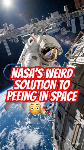 This Is How Astronauts Use the Toilet in Space 😳 #shorts #space #nasa #facts #viral #astronaut