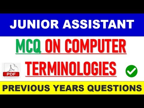 MCQ on Computer Terminologies for JKSSB JUNIOR ASSISTANT EXAM || REVISION Series || JKSSB EXAM