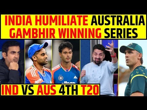🔴India V Australia 4th T20 India thrash Australia, Gambhir wins another series?#indvsaus
