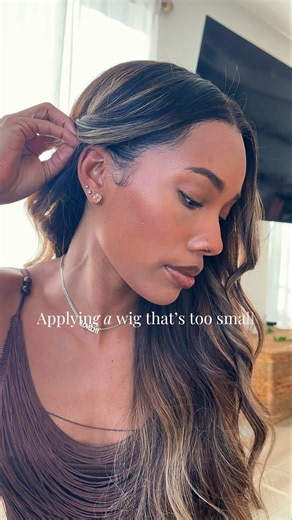 If your wig is too small do this! #wigs #wiginstall ​⁠ @Wowangel_Aliexpress