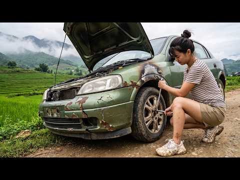 Genius Girl Restores an Abandoned Opel Astra G Sedan After 30 Days of Difficult Mechanical Repairs