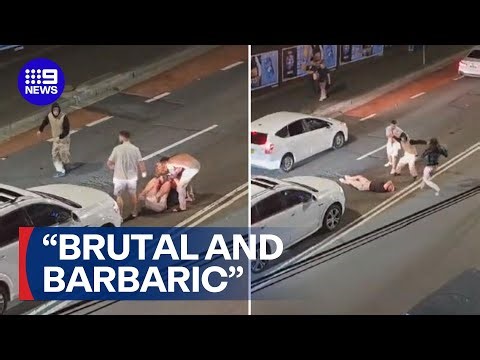 Three men sentenced over "brutal" brawl in Inner Sydney suburb | 9 News Australia