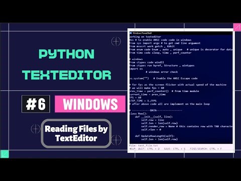 Reading files by TextEditor and Displaying text from it in readable format #learnpython #textedit