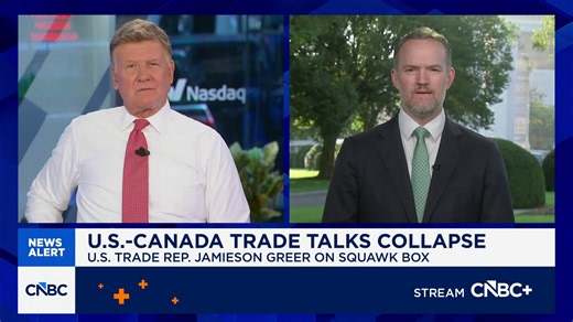 U.S. Trade Rep. Jamieson Greer on failed U.S.-Canada trade talks: 'They wanted more'