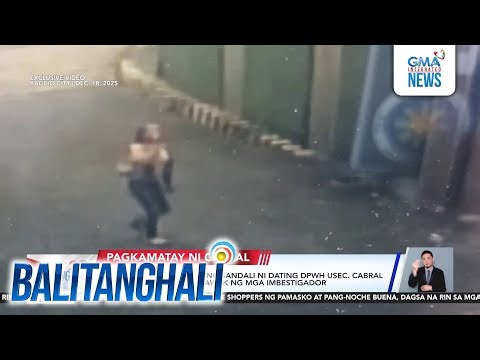 CCTV video ng mga huling sandali ni dating DPWH Usec. Cabral... | Balitanghali