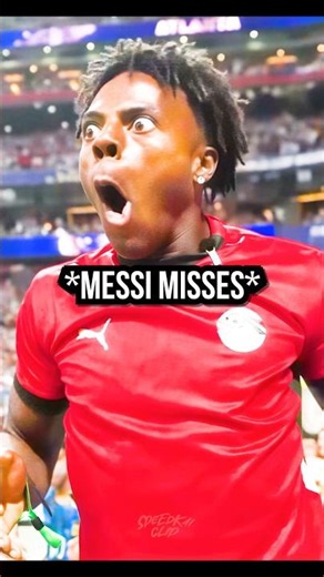 SPEED JUST DISTRACTED MESSI INTO MISSING HIS PENALTY 🤣
