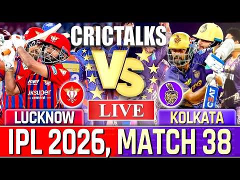 🔴 Live: LSG vs KKR Live Cricket Match Today, IPL 2026, Live Match Commentary, 1st Inning