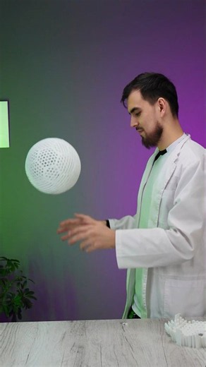 3D Printed Soccer Ball Compared to a Real One