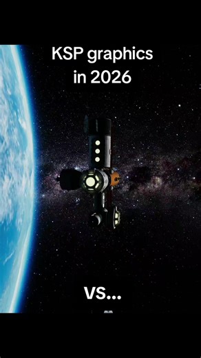 Kerbal Space Program ( KSP ) graphics with mods in 2026 vs 2001. #ksp #kerbin #graphics #mods #secondtower