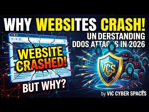 Why Websites Crash! Understanding DDoS Attacks in 2026 🛡️ | Vic Cyber Spaces