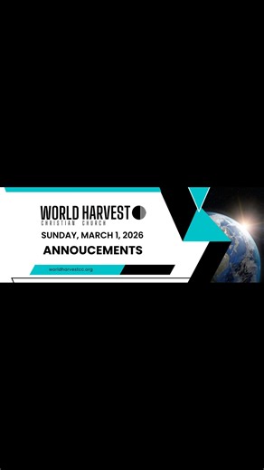 MARCH 2026 ANNOUNCEMENTS Sun March 8th New Partners Class 9:45 am Mon March 9th MERGE Women 7 pm at Mustard Seed in Highland Square Fri March 13th Tribe of Judah : Night of Worship 7 pm Sat March 14th Leadership Training 11 am Mon March 16th MERGE Young Adults 7 pm at Mustard Seed in Highland Square Sat March 21st Healing Hearts 4 Week Series Begins 11 am Sat March 21st Next Gen: C.R.E.W. Paint & Prayer 12 Noon Sun March 22nd Worship Leader: Rheva Henry will be with us 10:30 am Mon March 23rd OC