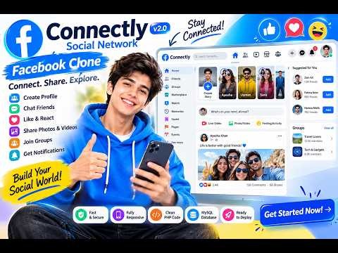 Facebook Clone | Social Media Platform Using PHP, CSS & JavaScript | Coding Book 3 – Task #12 🚀