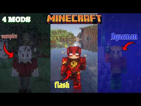 Choose Your Superpower in Minecraft! 🔥 (Superhero Origins Mod)