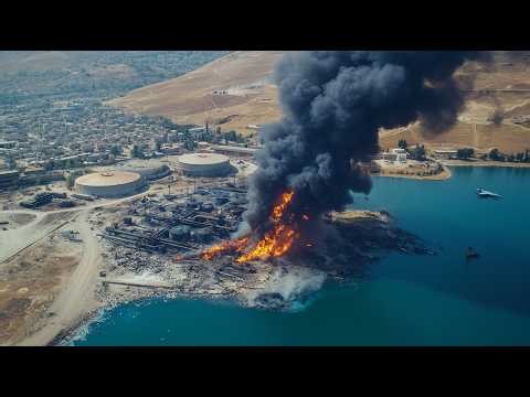 The world was shocked! The largest oil depot was bombed by two US F-35 fighter jets.