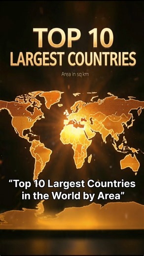“Top 10 Largest Countries in the World by Area”🌍🌍
