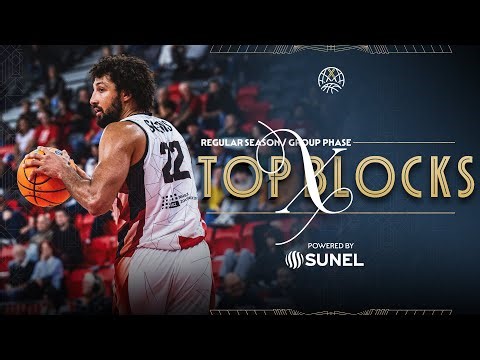 Top 10 Blocks of the Group Phase - Powered by SUNEL | #BasketballCL 2025-26