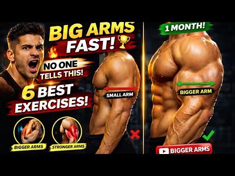 Build Bigger Biceps & Triceps Fast 💪 | Best Arm Workout for Massive Arms (Before vs After)
