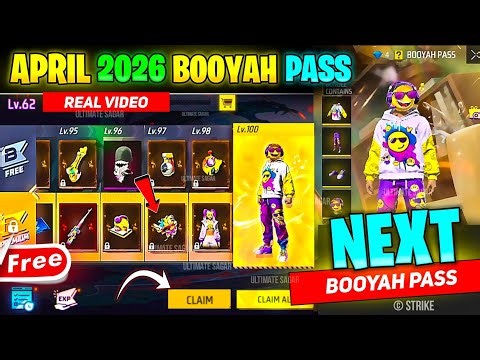 April Booyah Pass Free Fire 2026 || Next Booyah Pass Free Fire April || FF April Booyah Pass 2026