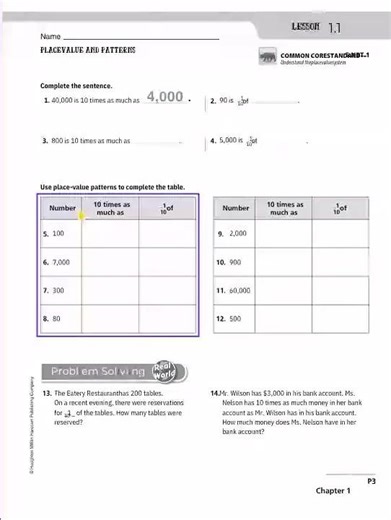 Day-1 5th grade worksheet