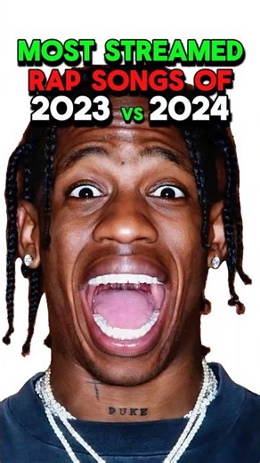 Most Streamed Rap Songs 0f 2023 vs 2024