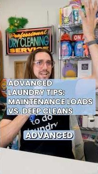 Deep Clean Vs. Maintenance Loads #laundry