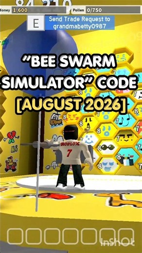 BEE SWARM SIMULATOR CODES| 6 WORKING CODES!| FREE HONEY + 25 TICKETS!|august 2026