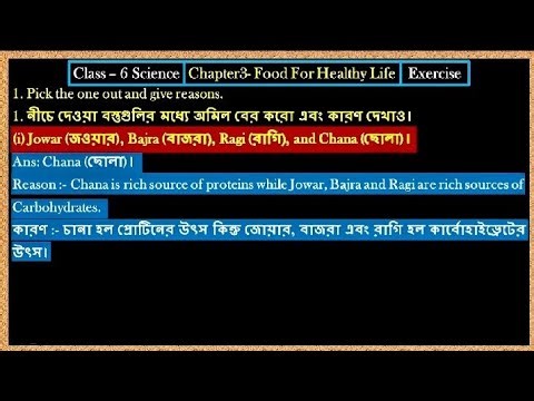 Class 6 Science Chapter- 3 Food For Healthy Life |All Question-Answer | AnujStudyZone| SCERT Book📕