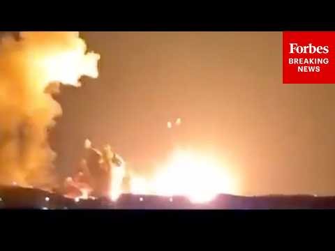 RAW VIDEO: Trump Posts Explosive Video Of U.S. Military Bombing On Iranian Ammo Depot