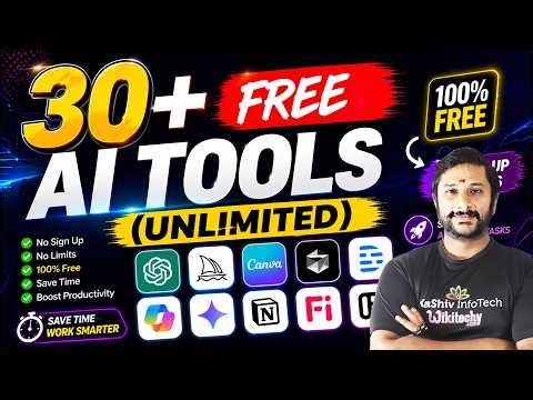 Top 30+ Free AI Tools You Can Use Unlimited in 2026 🚀 | Kaashiv Infotech Course