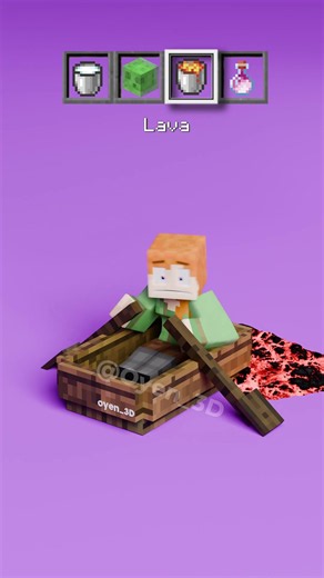 [4K] Can Minecraft Alex Survive Realistic Fluid Simulation | Blender