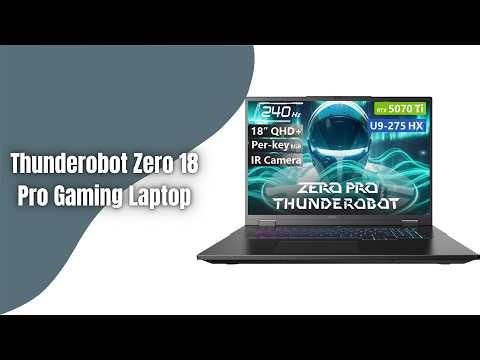 Thunderobot Zero 18 Pro Gaming Laptop Review | Core Ultra 9 275HX & RTX 5070 Ti Beast!