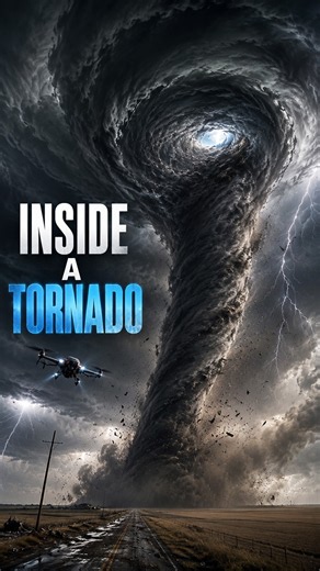 Inside a Tornado 🌪️ | What Happens Inside Nature's Deadliest Storm? #Shorts