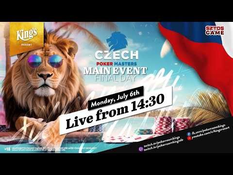 👑 Final Day of €150 Czech Poker Masters NLH Main Event live from King's Resort 🎙️Christin