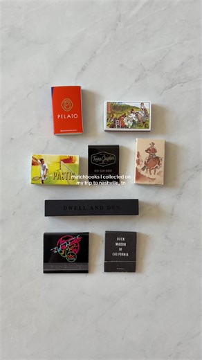 Unique Matchbook Collectibles from Nashville
