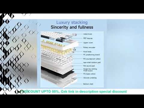 AULA F75 wireless Mechanical Keyboard,Gamer keyboard Customized Hot-Swap 75% Layout,OEM Profile