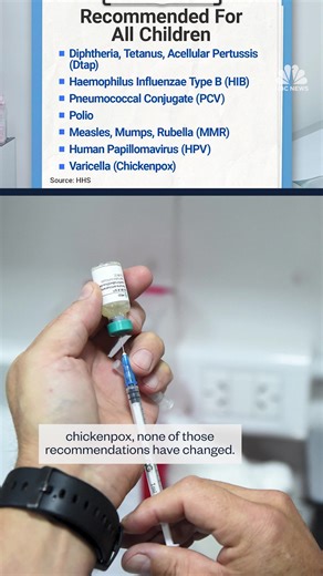 The CDC announced an unprecedented overhaul of the childhood vaccine schedule that recommends fewer shots to all children. | NBC News