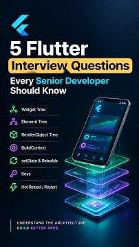 5 Flutter Interview Questions Every Senior Developer Should Know | Flutter Architecture #shorts#code