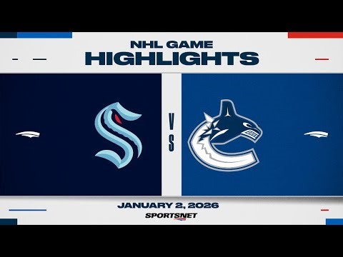 NHL Highlights | Kraken vs. Canucks - January 2, 2026