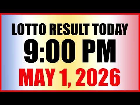 Lotto Result Today 9pm Draw May 1, 2026 Swertres Ez2 PCSO