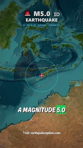🚨 M 5.0 Earthquake — Indonesia #earthquake #earthquakeupdate #usgs #seismicupdate #earthquakealert